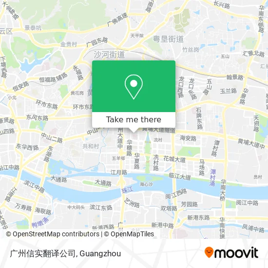 广州信实翻译公司 map
