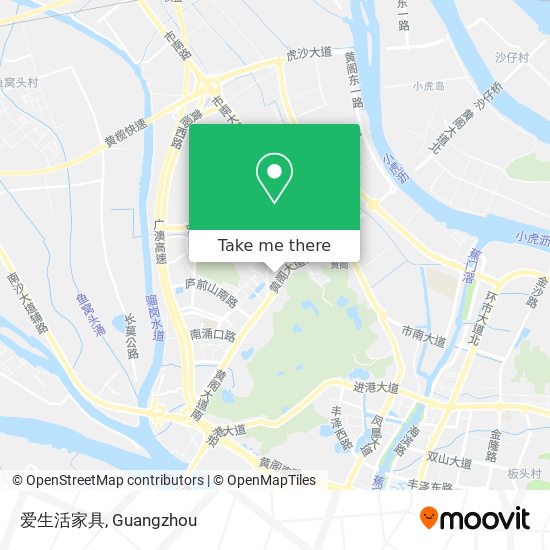爱生活家具 map