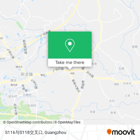 S116与S118交叉口 map