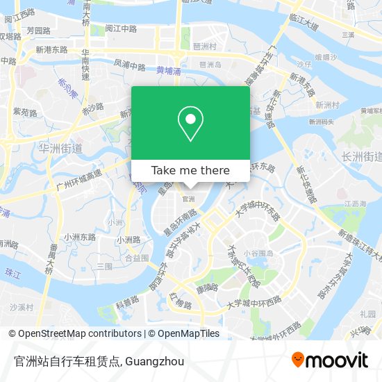 官洲站自行车租赁点 map