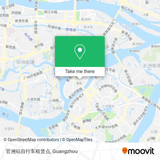 官洲站自行车租赁点 map