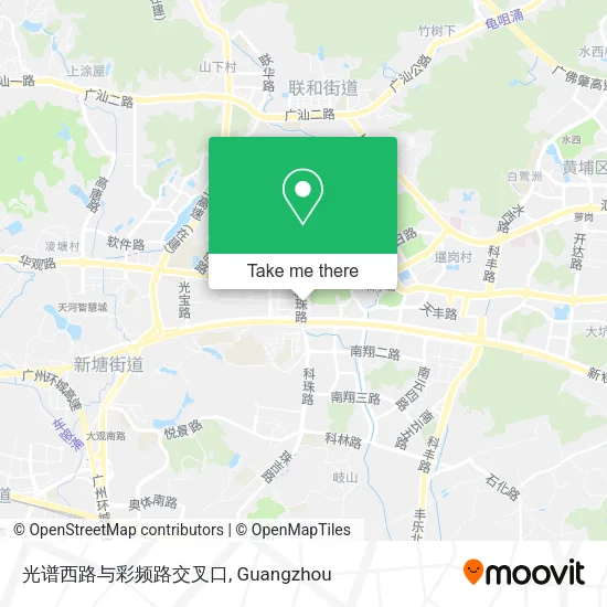 光谱西路与彩频路交叉口 map