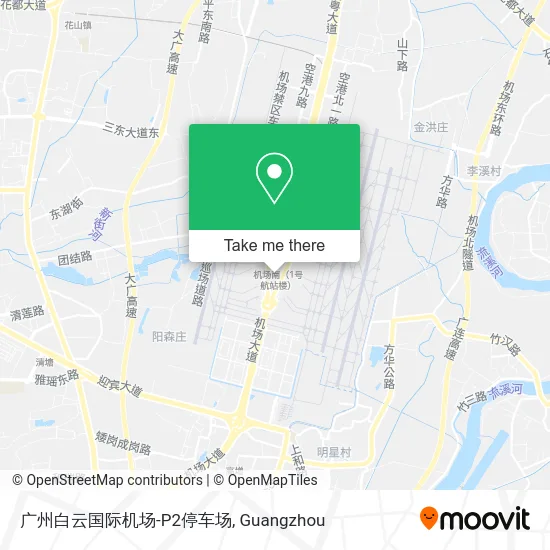 广州白云国际机场-P2停车场 map