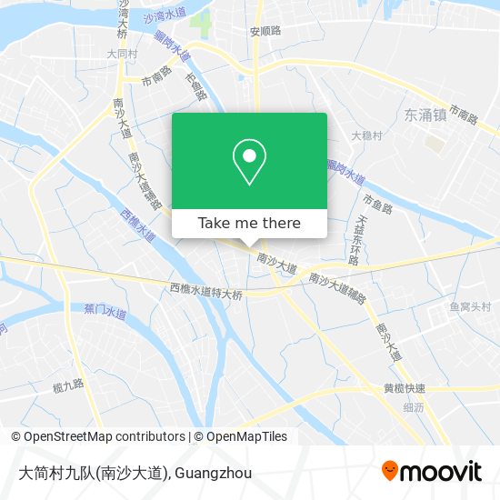 大简村九队(南沙大道) map