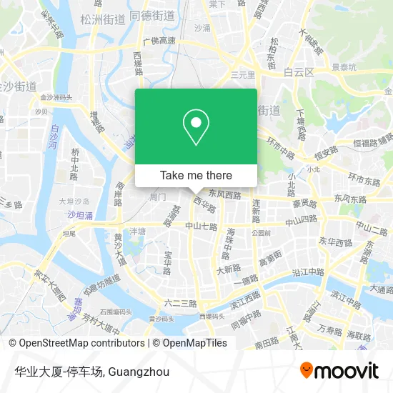 华业大厦-停车场 map