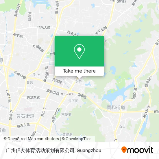 广州侣友体育活动策划有限公司 map