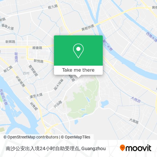 南沙公安出入境24小时自助受理点 map