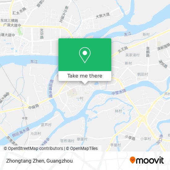 Zhongtang Zhen map