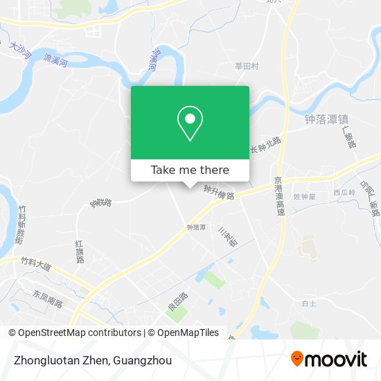 Zhongluotan Zhen map