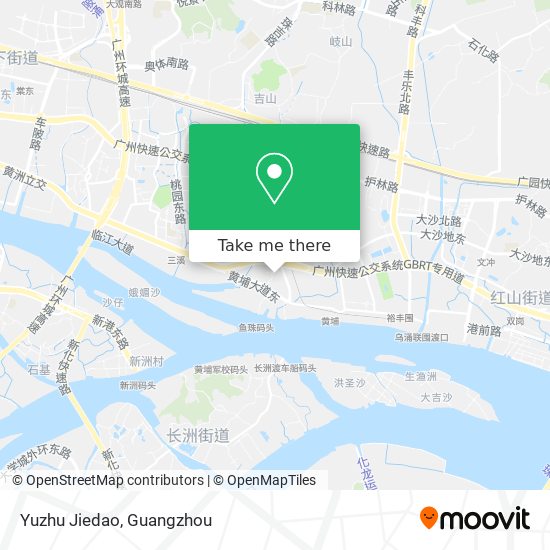 Yuzhu Jiedao map