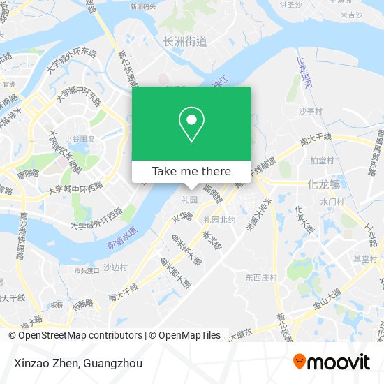 Xinzao Zhen map