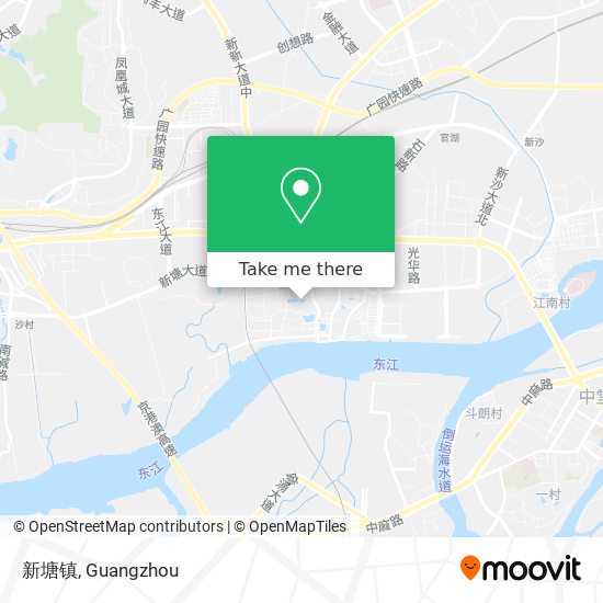 新塘镇 map