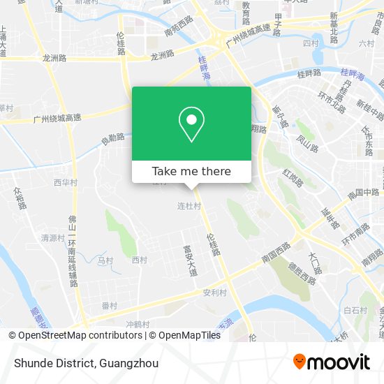 Shunde District map