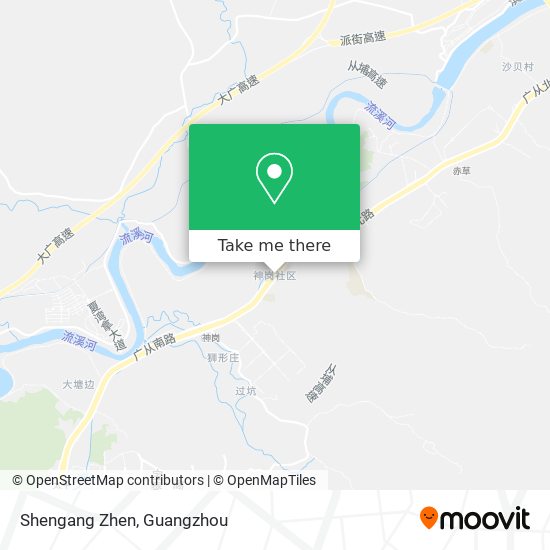 Shengang Zhen map