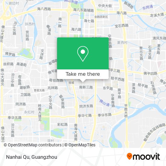Nanhai Qu map