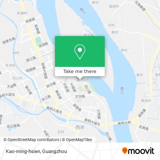 Kao-ming-hsien map