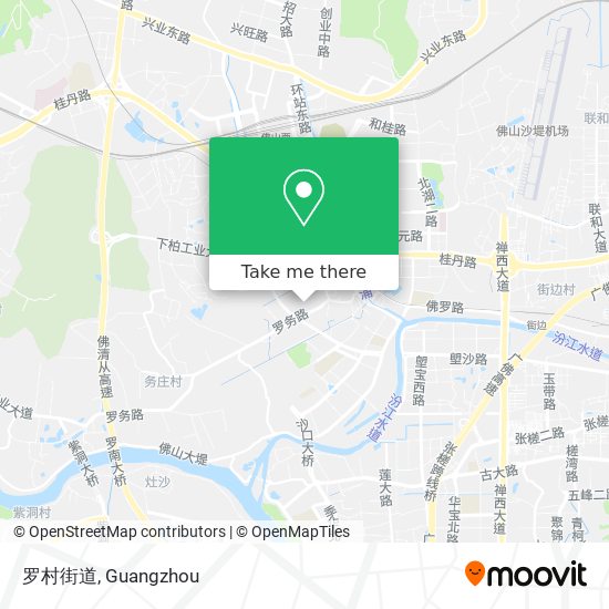 罗村街道 map