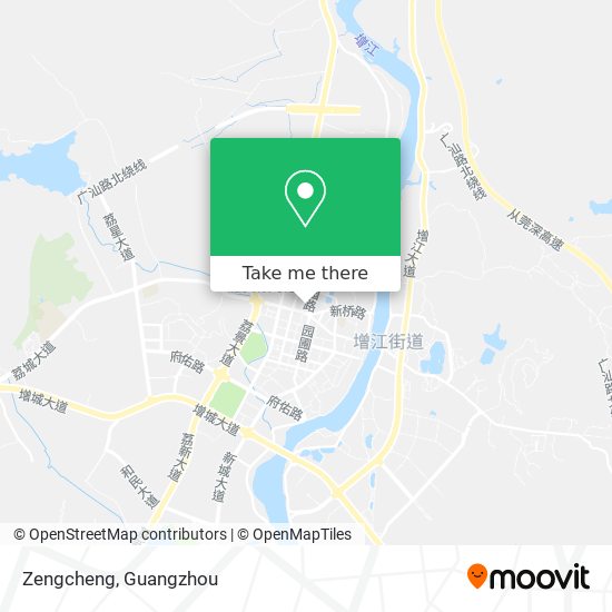 Zengcheng map