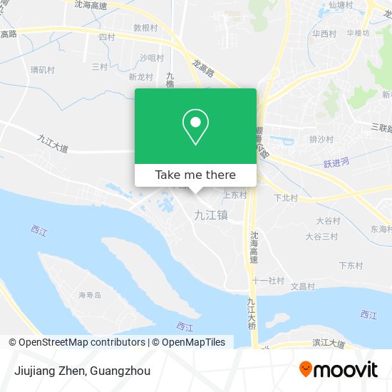 Jiujiang Zhen map
