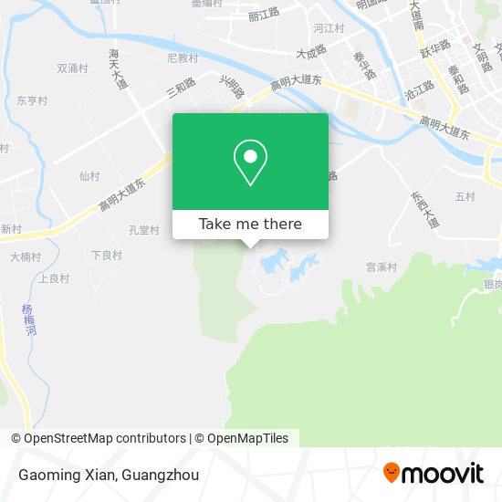 Gaoming Xian map