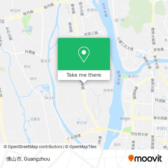佛山市 map