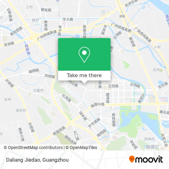 Daliang Jiedao map
