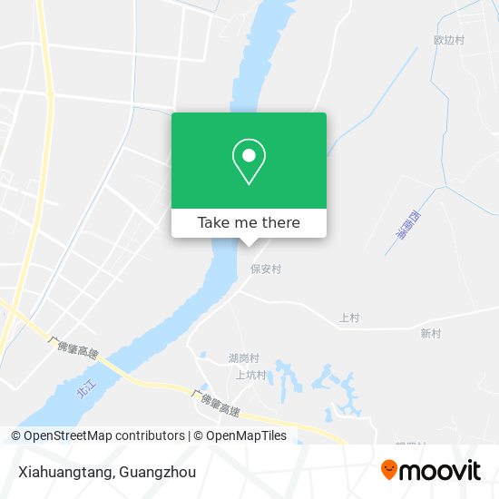 Xiahuangtang map