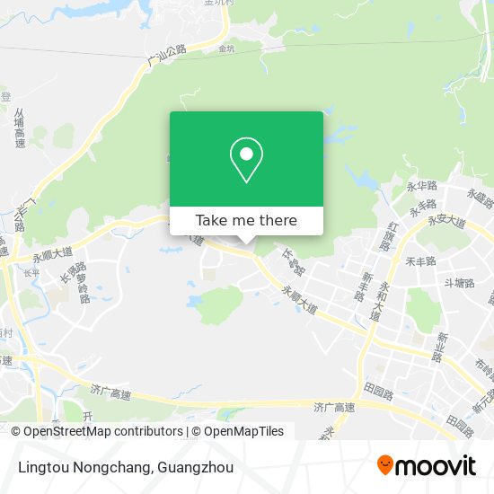 Lingtou Nongchang map