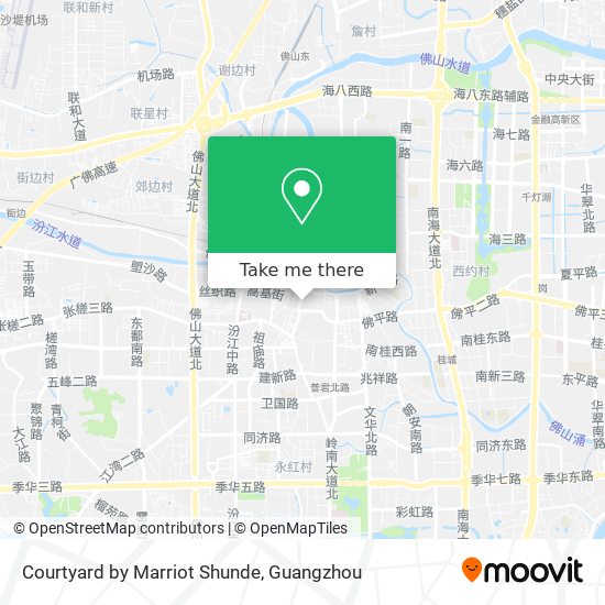 Courtyard by Marriot Shunde map