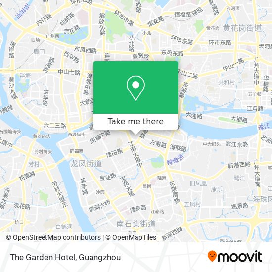 The Garden Hotel map