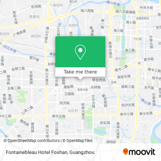 Fontainebleau Hotel Foshan map