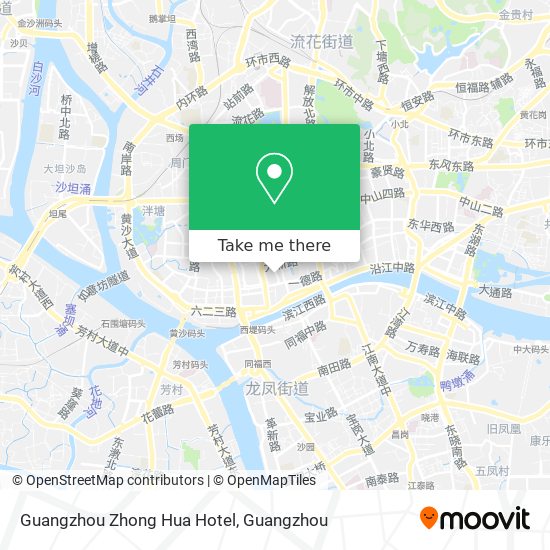Guangzhou Zhong Hua Hotel map