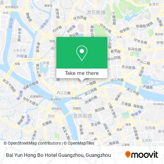 Bai Yun Hong Bo Hotel Guangzhou map