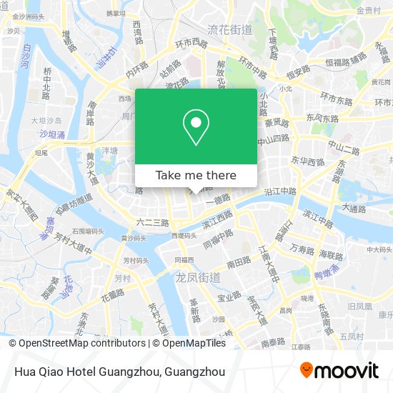 Hua Qiao Hotel Guangzhou map