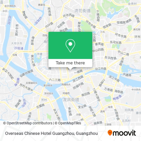 Overseas Chinese Hotel Guangzhou map
