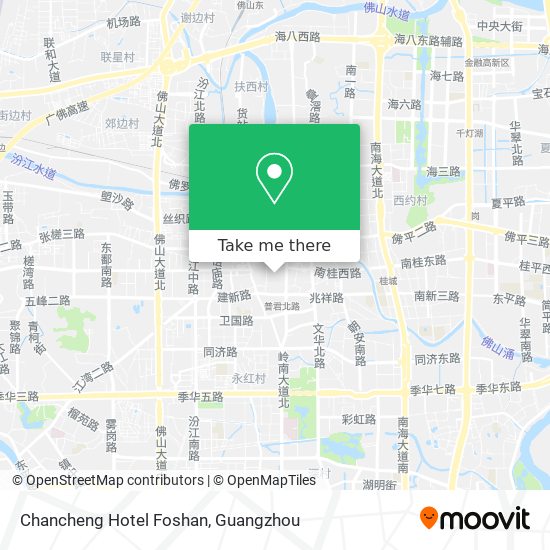 Chancheng Hotel Foshan map