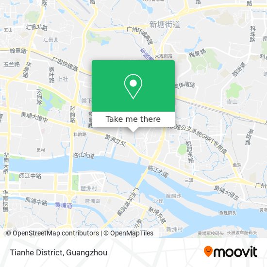 Tianhe District map