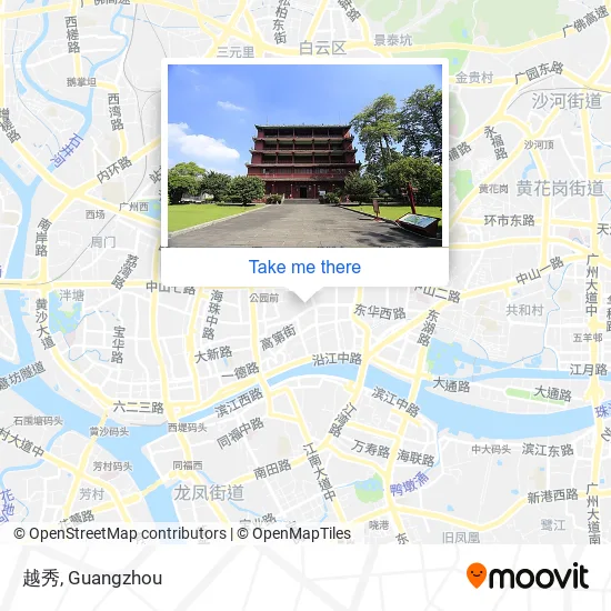 越秀 map