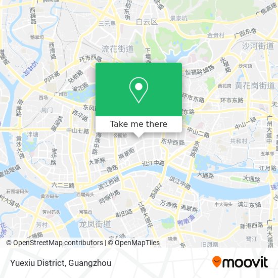 Yuexiu District map