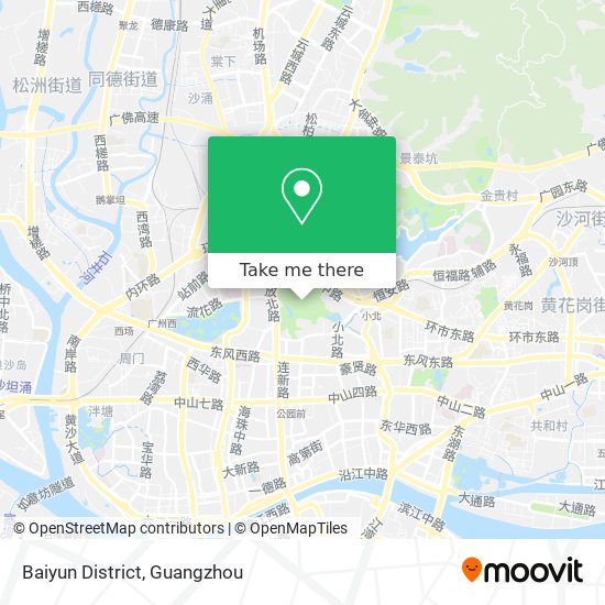 Baiyun District map