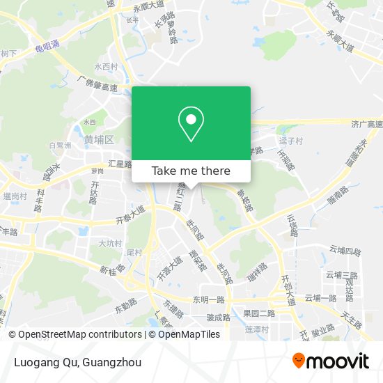 Luogang Qu map