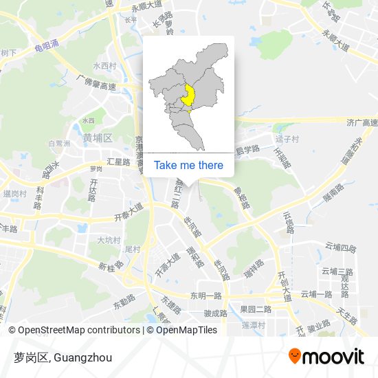 萝岗区 map