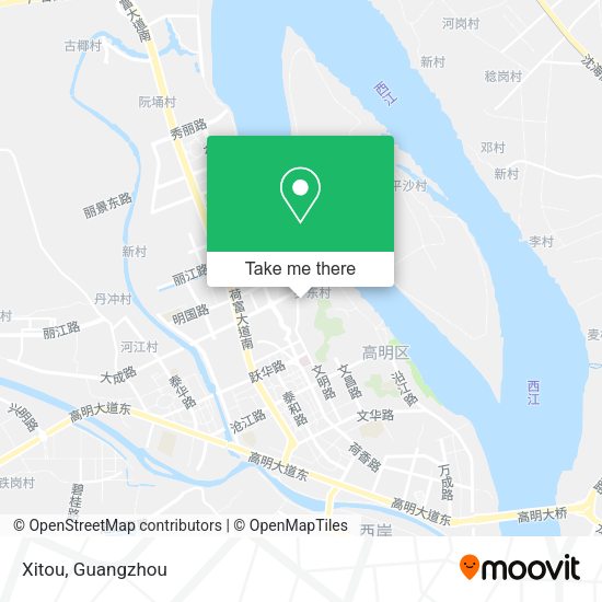 Xitou map