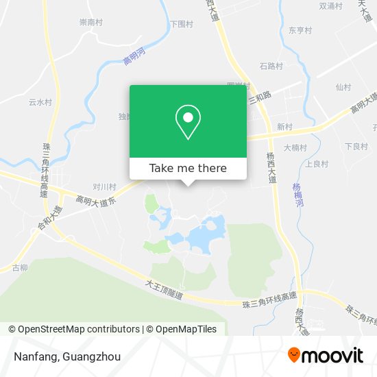 Nanfang map