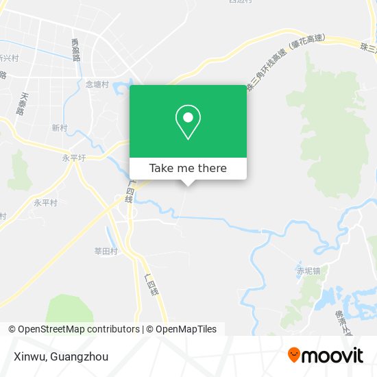 Xinwu map
