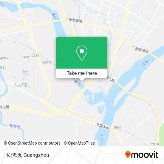 长湾塘 map