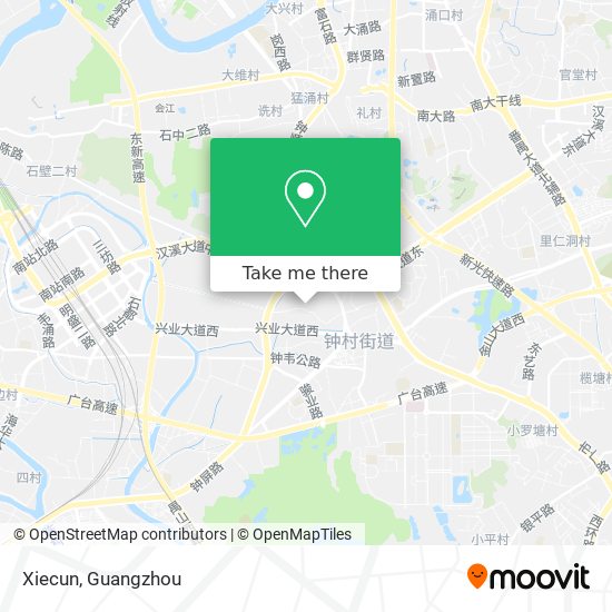 Xiecun map