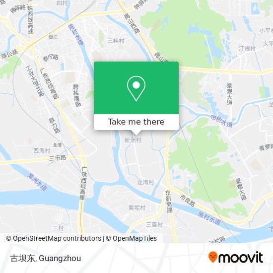 古坝东 map