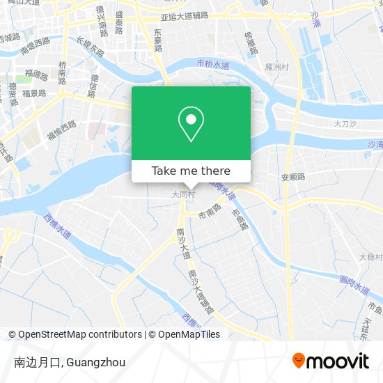 南边月口 map