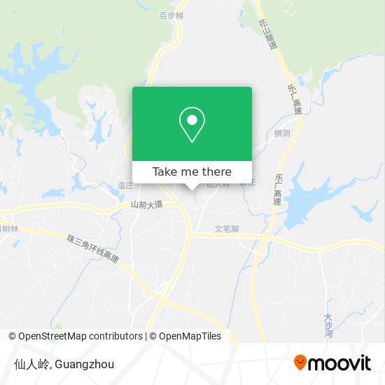 仙人岭 map